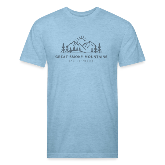 Great Smoky Mountains (For Dolly)  - Premium Graphic Tee - heather blue