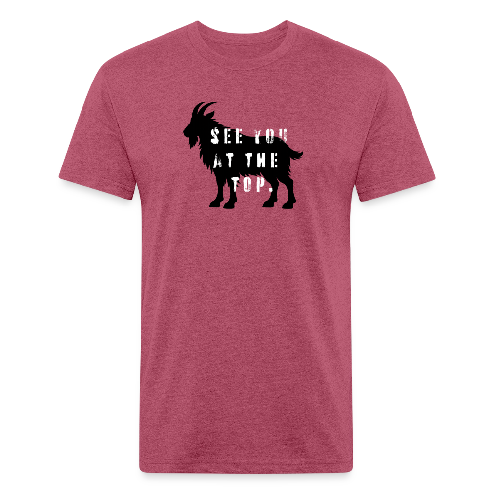 See You At the Top - Premium Graphic Tee (POD) - heather burgundy