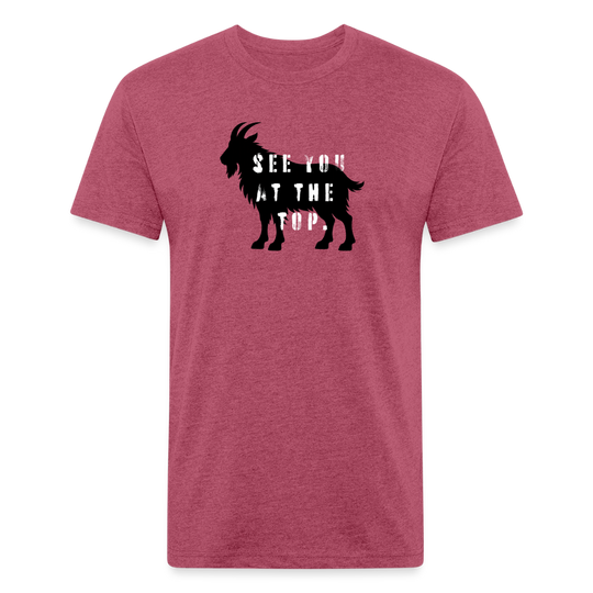 See You At the Top - Premium Graphic Tee (POD) - heather burgundy