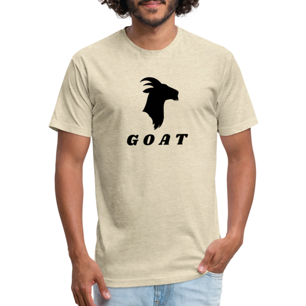 GOAT (black) - Premium Graphic Tee - heather cream
