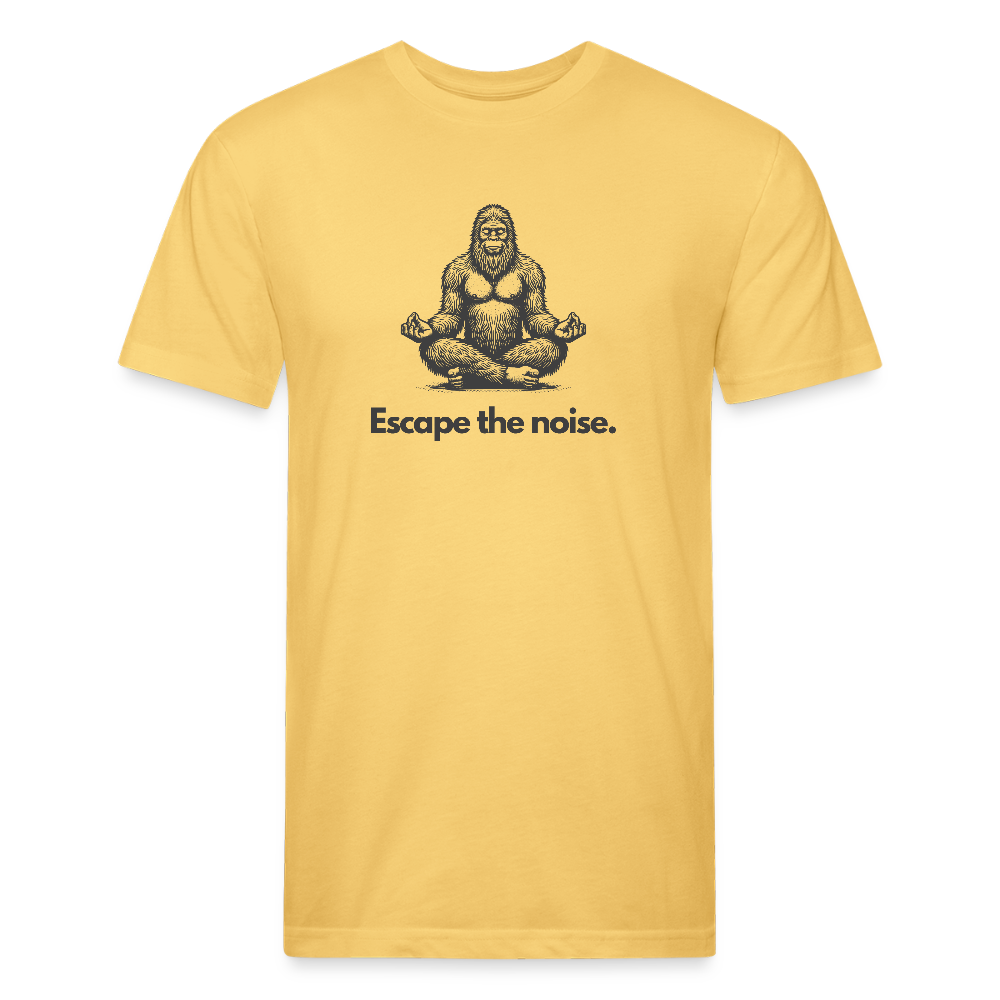 Escape the Noise (Bigfoot) - Premium Graphic Tee (POD) - pastel yellow