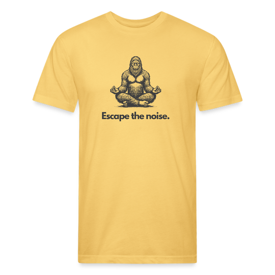Escape the Noise (Bigfoot) - Premium Graphic Tee (POD) - pastel yellow