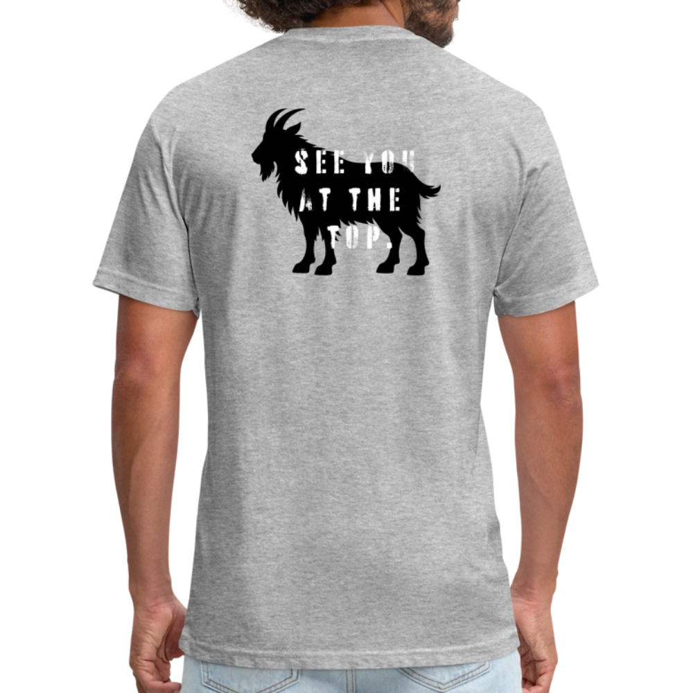 See You At the Top (back) - Premium Graphic Tee - heather gray