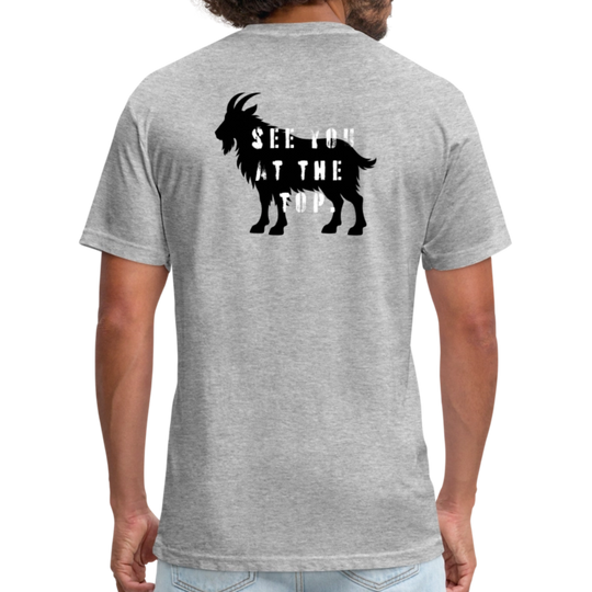 See You At the Top (back) - Premium Graphic Tee - heather gray