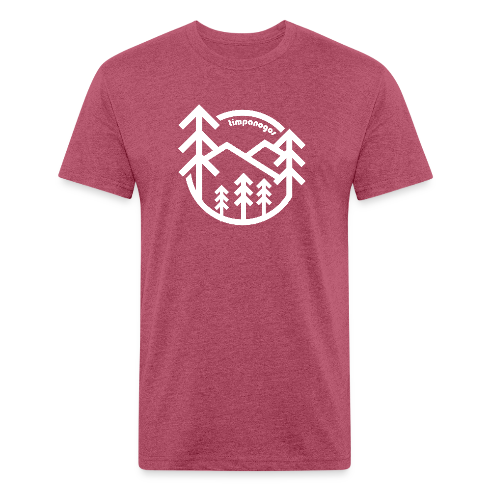 Retro Forest - Premium Graphic Tee (POD) - heather burgundy