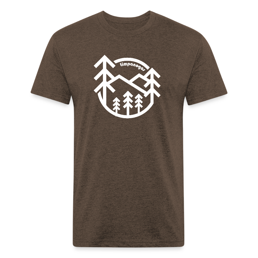 Retro Forest - Premium Graphic Tee (POD) - heather espresso