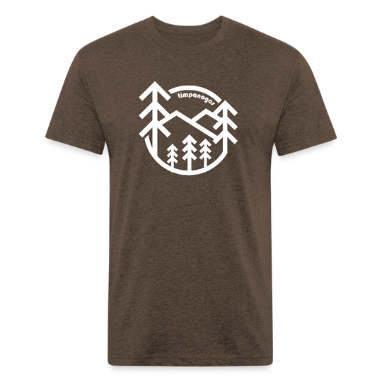 Retro Forest - Premium Graphic Tee (POD) - heather espresso