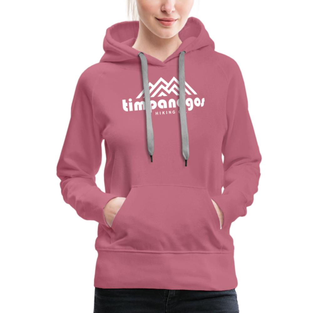 Timpanogos Hiking Co. (official) - Women’s Fitted Hoodie - mauve