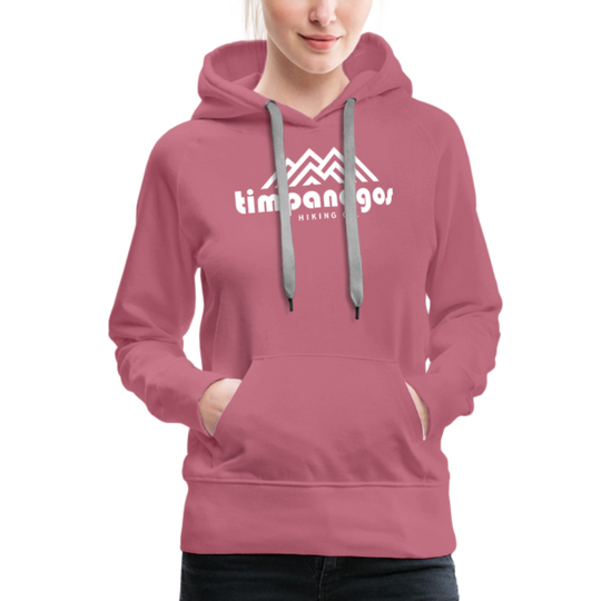 Timpanogos Hiking Co. (official) - Women’s Fitted Hoodie - mauve