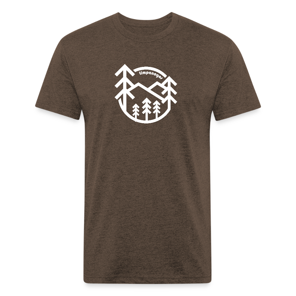 Retro Forest - Premium Graphic Tee (POD) - heather espresso