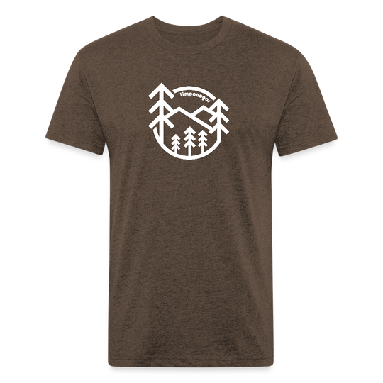 Retro Forest - Premium Graphic Tee (POD) - heather espresso