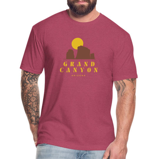 Grand Canyon - Premium Graphic Tee - heather burgundy