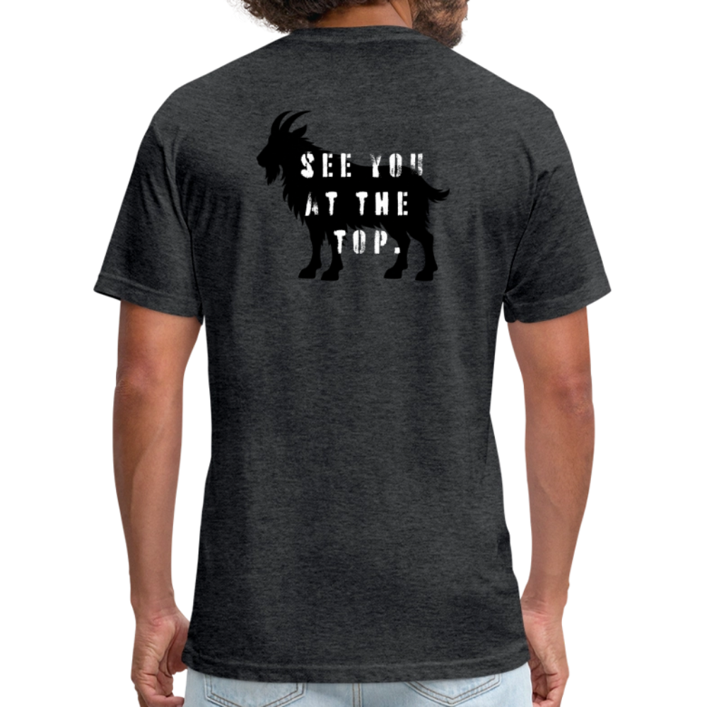 See You At the Top (back) - Premium Graphic Tee - heather black