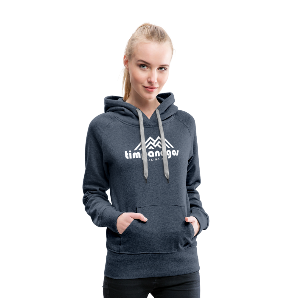 Timpanogos Hiking Co. (official) - Women’s Fitted Hoodie - heather denim