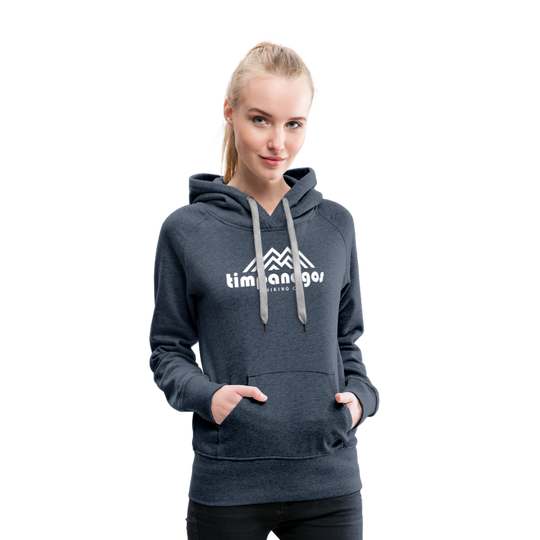Timpanogos Hiking Co. (official) - Women’s Fitted Hoodie - heather denim