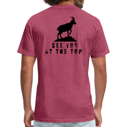 See You At the Top (new) - Premium Graphic Tee - heather burgundy