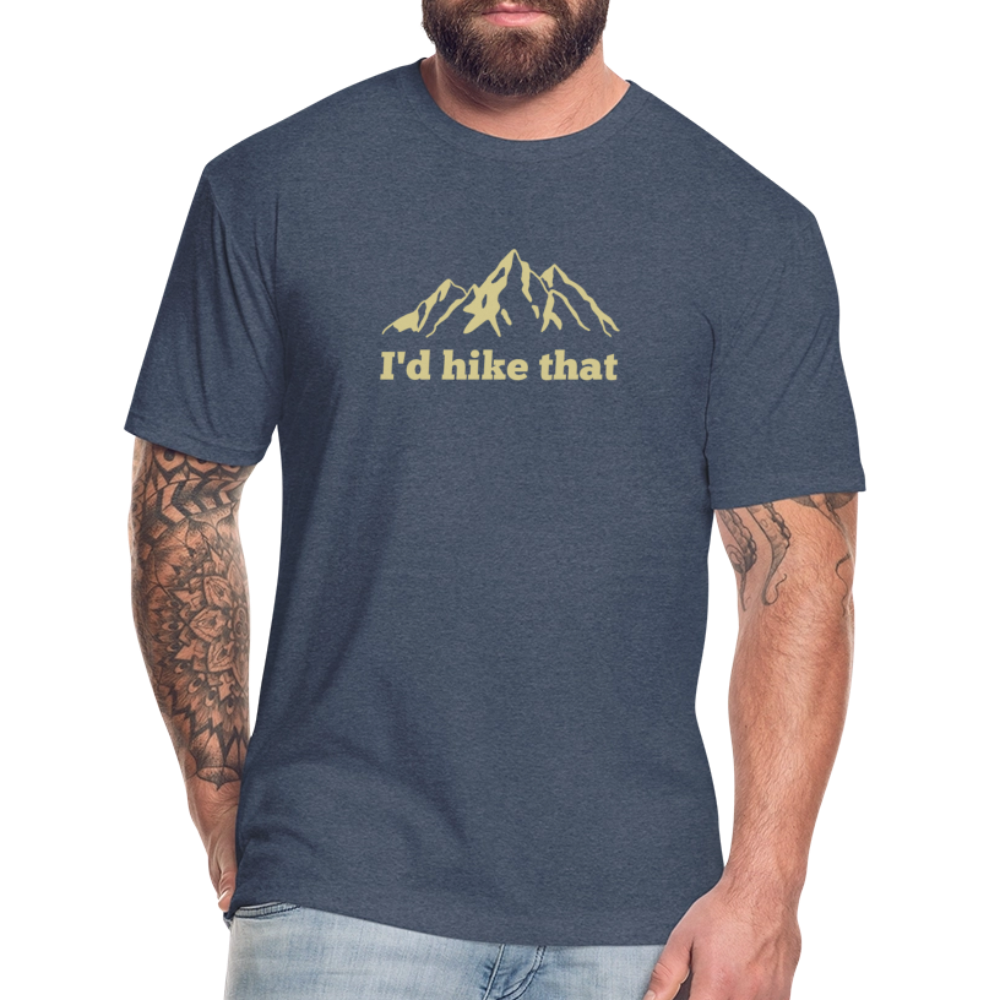 I'd Hike That - Premium Graphic Tee (POD) - heather navy