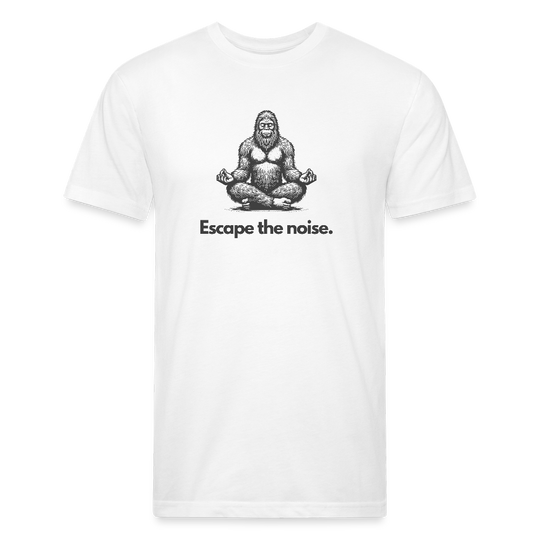 Escape the Noise (Bigfoot) - Premium Graphic Tee (POD) - white