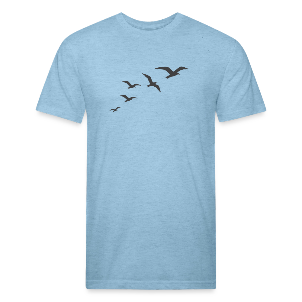 Birds of a Feather - Premium Graphic Tee - heather blue