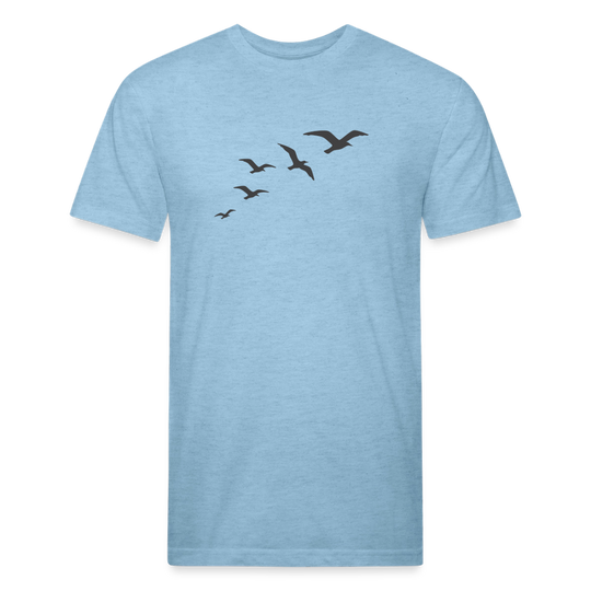 Birds of a Feather - Premium Graphic Tee - heather blue