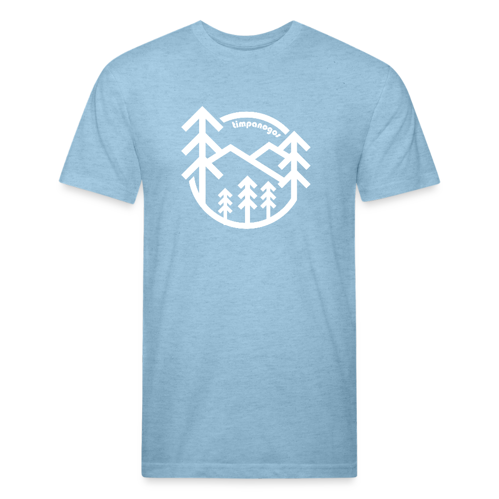 Retro Forest - Premium Graphic Tee (POD) - heather blue