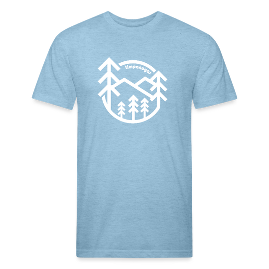 Retro Forest - Premium Graphic Tee (POD) - heather blue