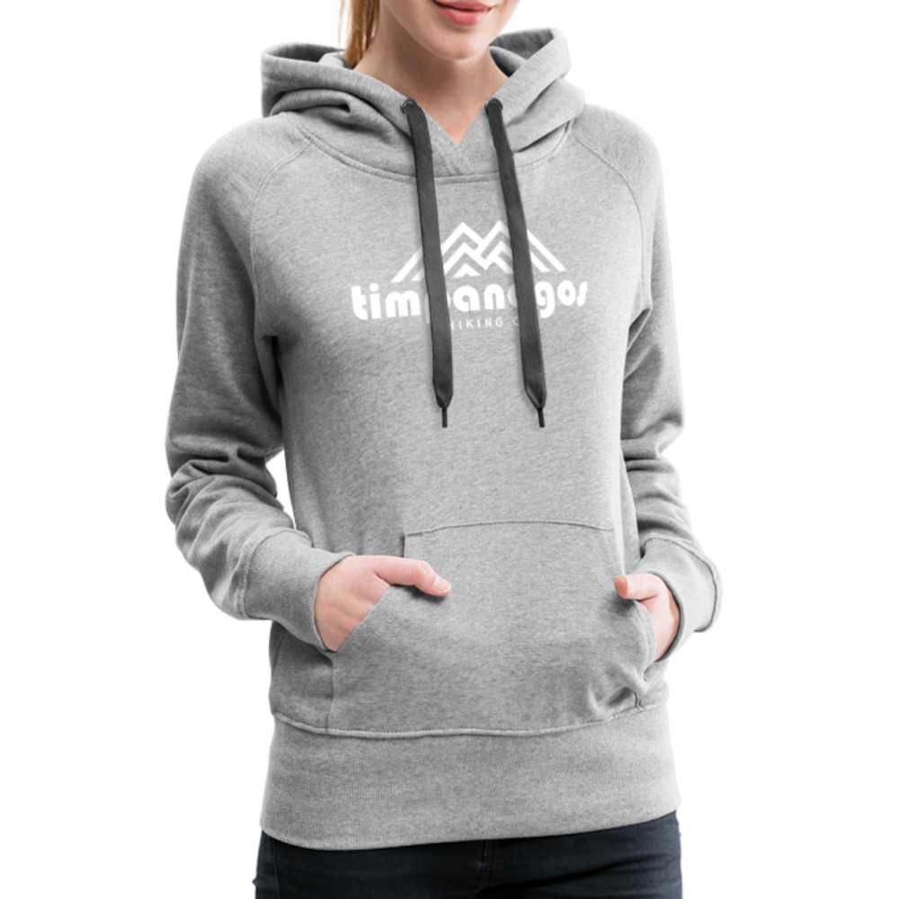 Timpanogos Hiking Co. (official) - Women’s Fitted Hoodie - heather grey
