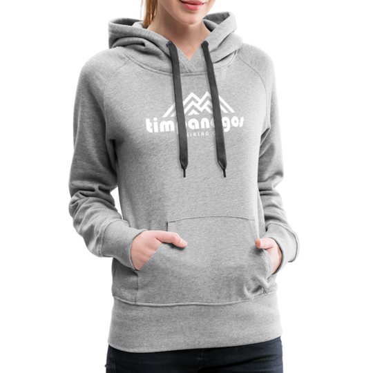 Timpanogos Hiking Co. (official) - Women’s Fitted Hoodie - heather grey
