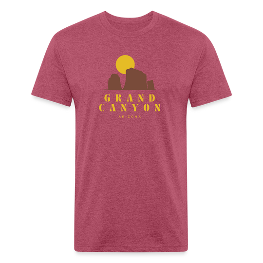 Grand Canyon - Premium Graphic Tee - heather burgundy