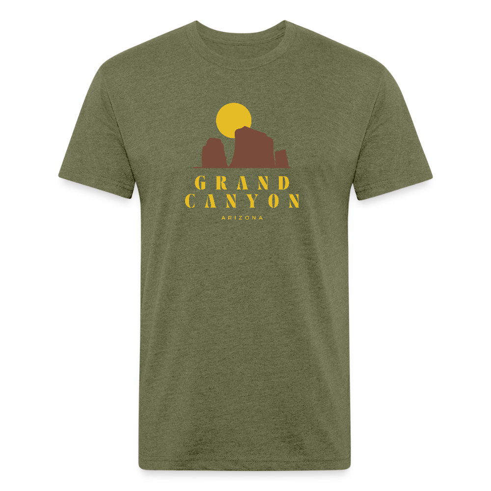 Grand Canyon - Premium Graphic Tee - heather military green