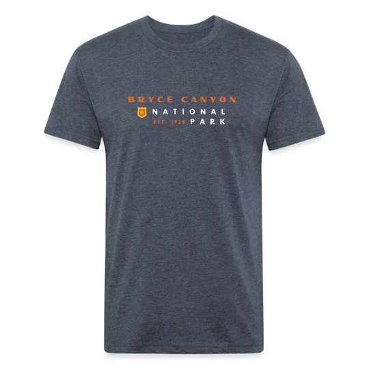 Bryce Canyon National Park (retro) - Premium Graphic Tee - heather navy