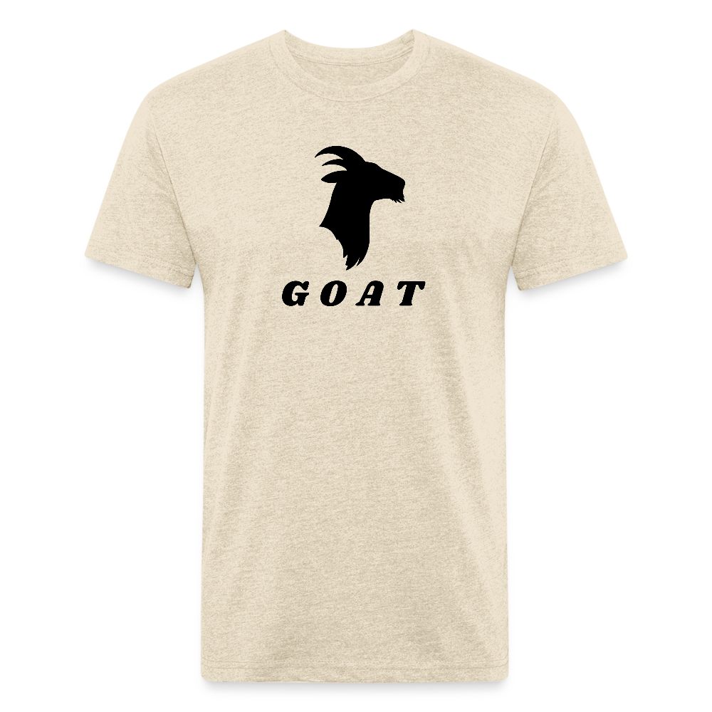 GOAT (black) - Premium Graphic Tee - heather cream