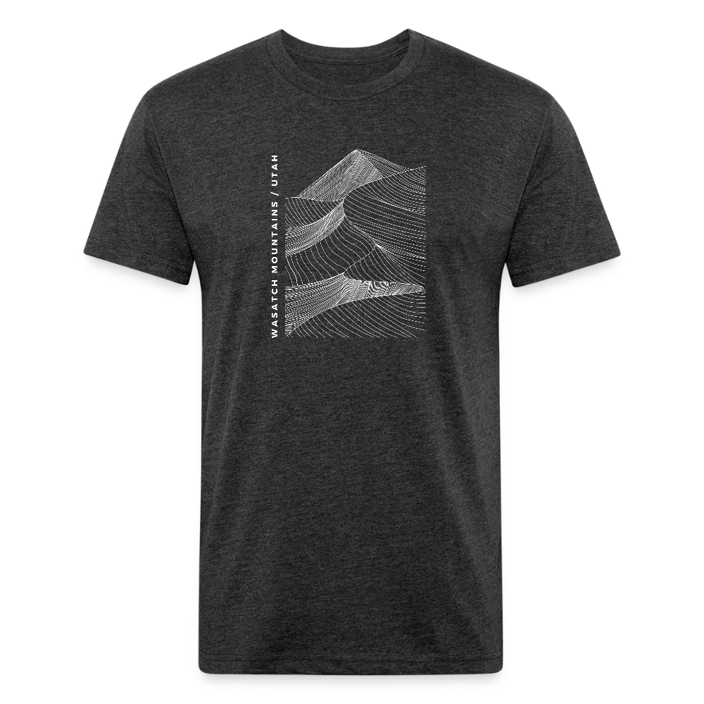 Wasatch Mountains - Premium Graphic Tee (POD) - heather black