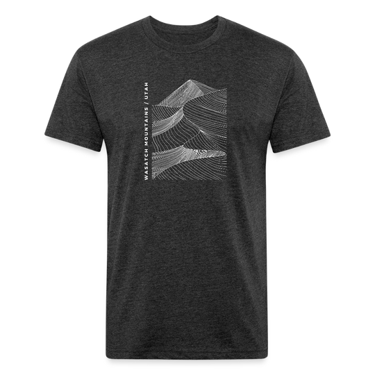 Wasatch Mountains - Premium Graphic Tee (POD) - heather black