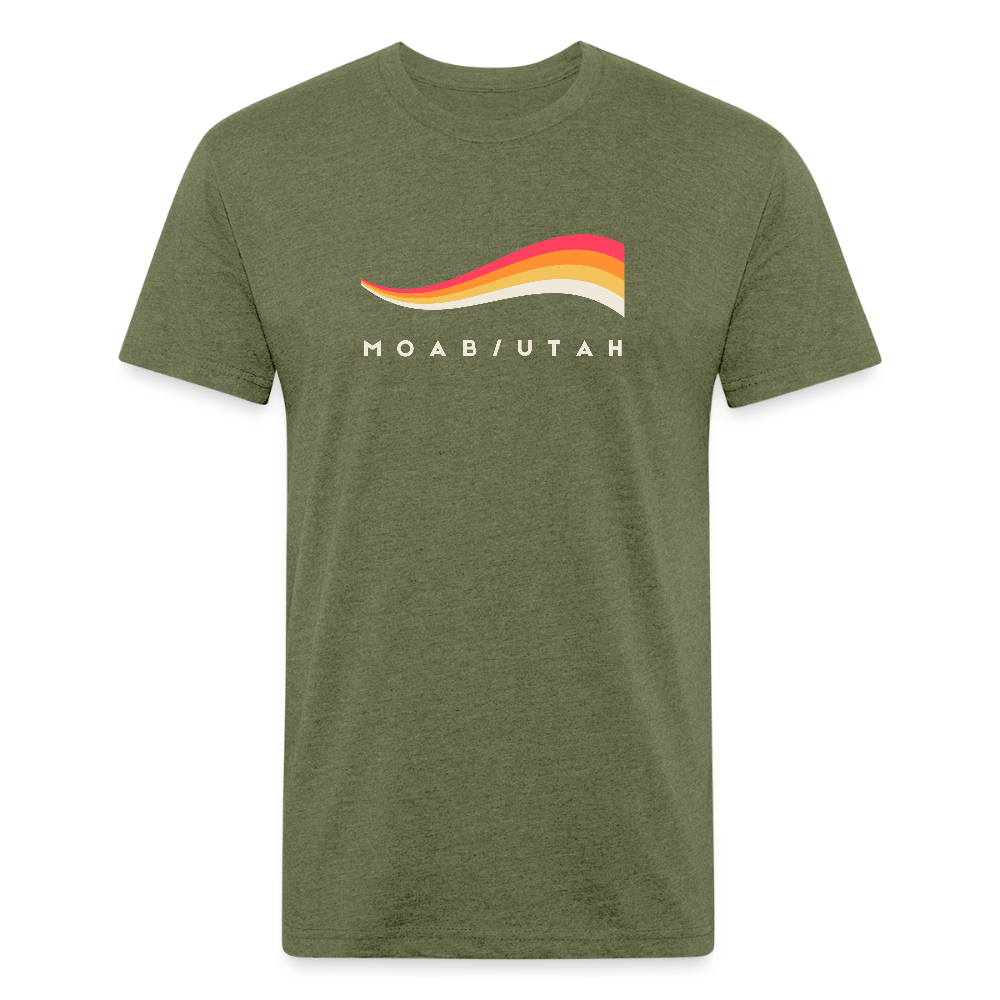 Moab / Utah - Premium Graphic Tee - heather military green