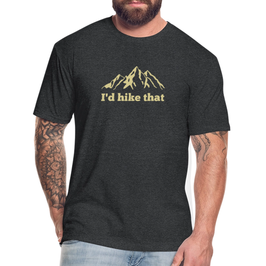 I'd Hike That - Premium Graphic Tee (POD) - heather black