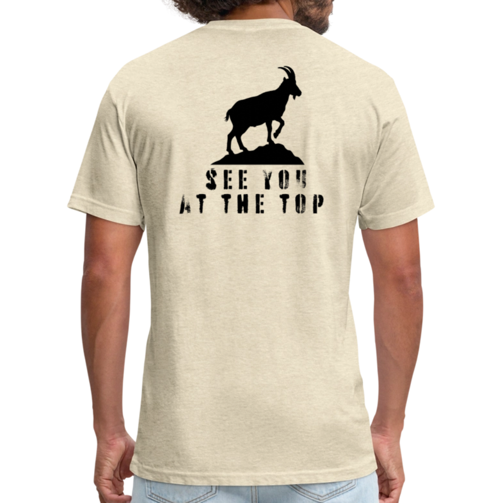 See You At the Top (new) - Premium Graphic Tee - heather cream