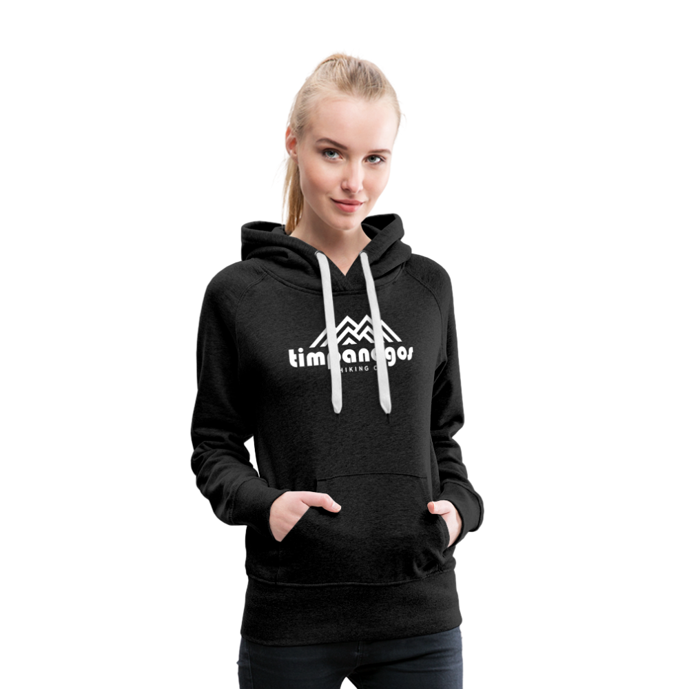 Timpanogos Hiking Co. (official) - Women’s Fitted Hoodie - charcoal grey