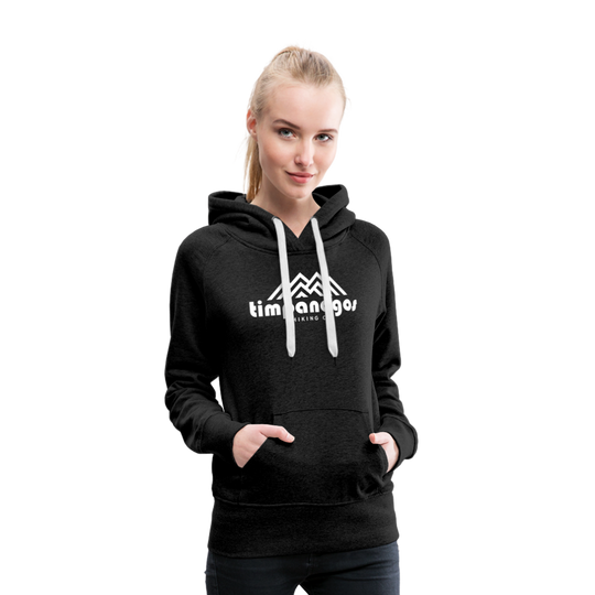 Timpanogos Hiking Co. (official) - Women’s Fitted Hoodie - charcoal grey