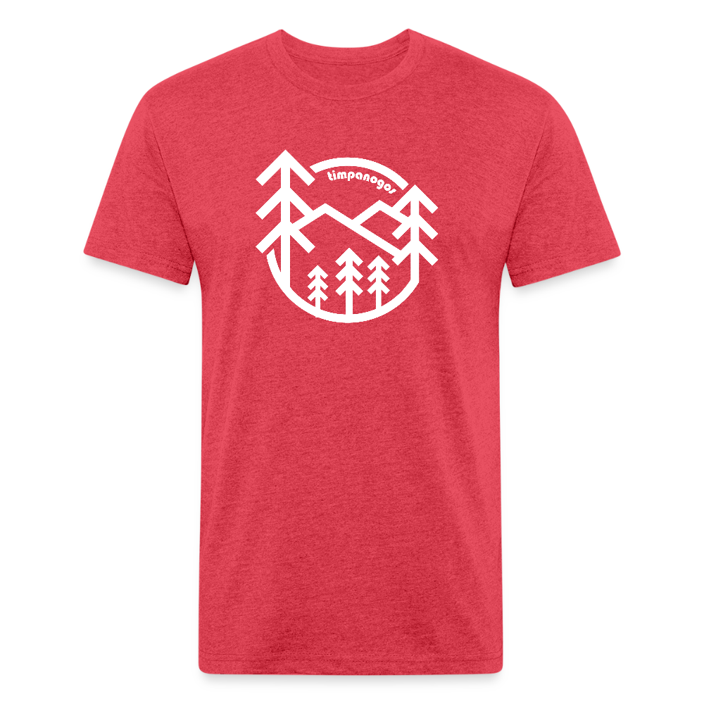 Retro Forest - Premium Graphic Tee (POD) - heather red