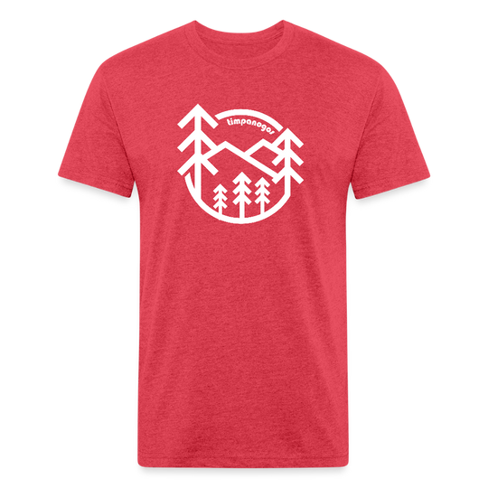 Retro Forest - Premium Graphic Tee (POD) - heather red