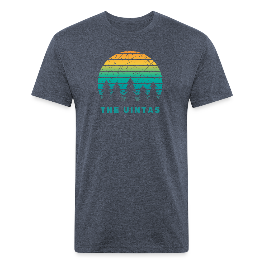 The Uintas - Premium Graphic Tee - heather navy