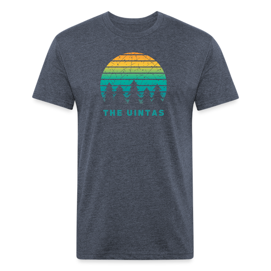 The Uintas - Premium Graphic Tee - heather navy