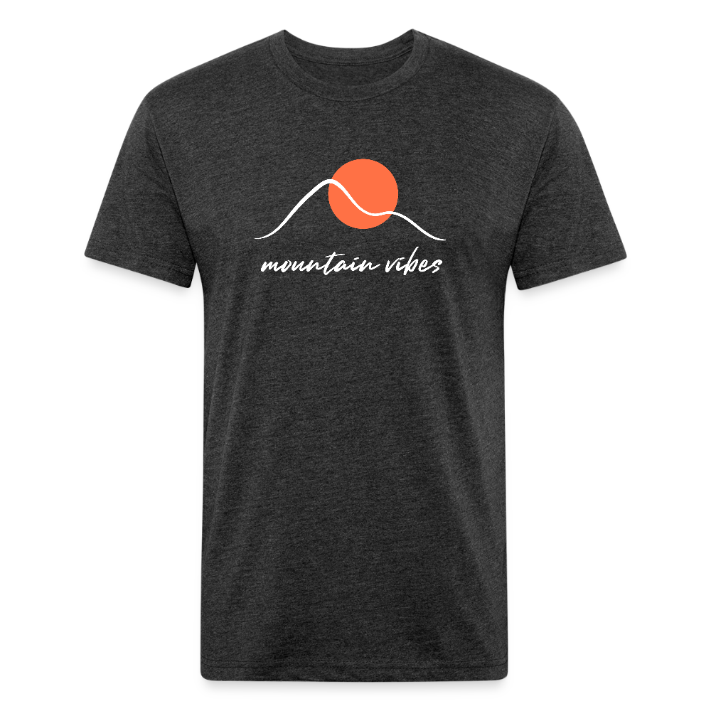 Mountain Vibes - Premium Graphic Tee - heather black