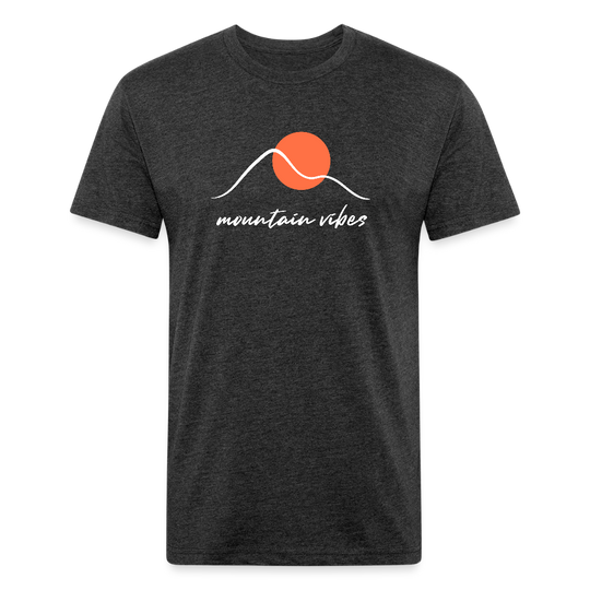 Mountain Vibes - Premium Graphic Tee - heather black
