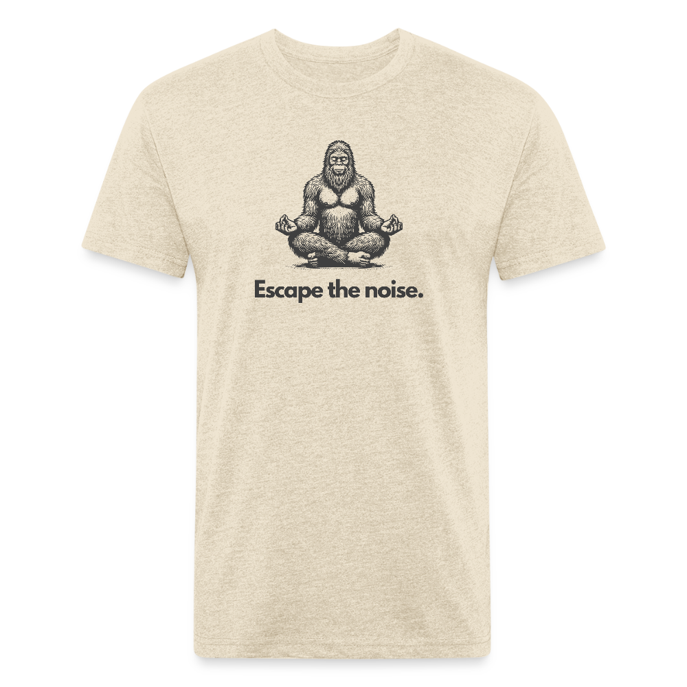 Escape the Noise (Bigfoot) - Premium Graphic Tee (POD) - heather cream