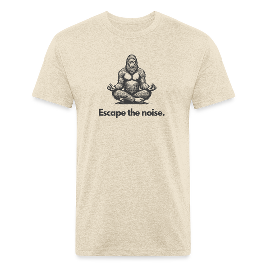 Escape the Noise (Bigfoot) - Premium Graphic Tee (POD) - heather cream