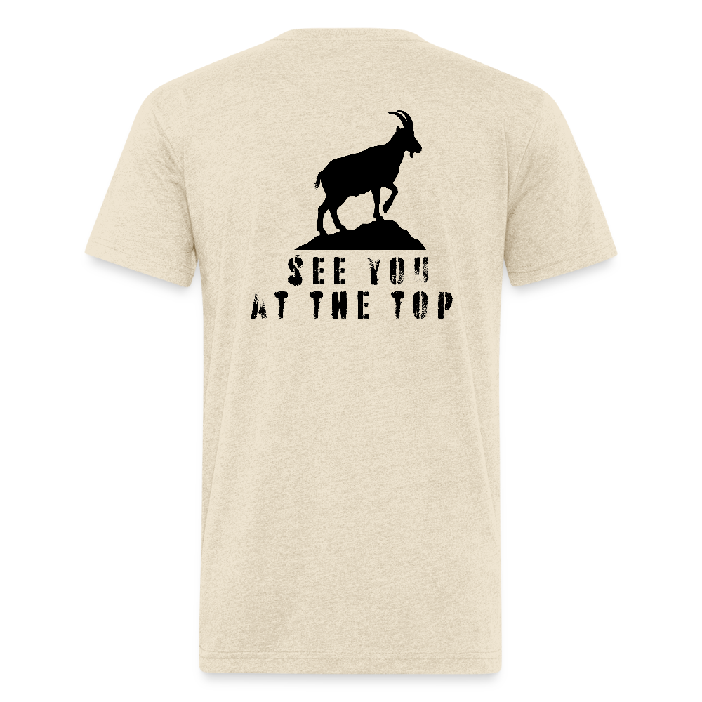 See You At the Top (new) - Premium Graphic Tee - heather cream