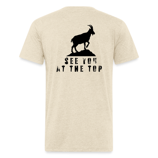 See You At the Top (new) - Premium Graphic Tee - heather cream
