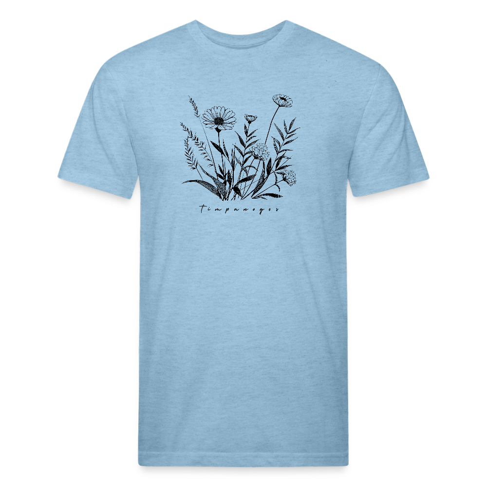 Wildflowers - Premium Graphic Tee - heather blue
